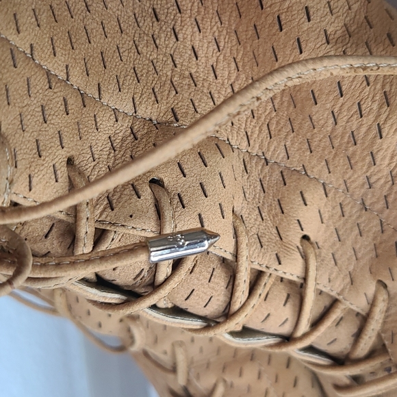 Sam Edelman ennette block heels open toe size 9 tan - Picture 5 of 9